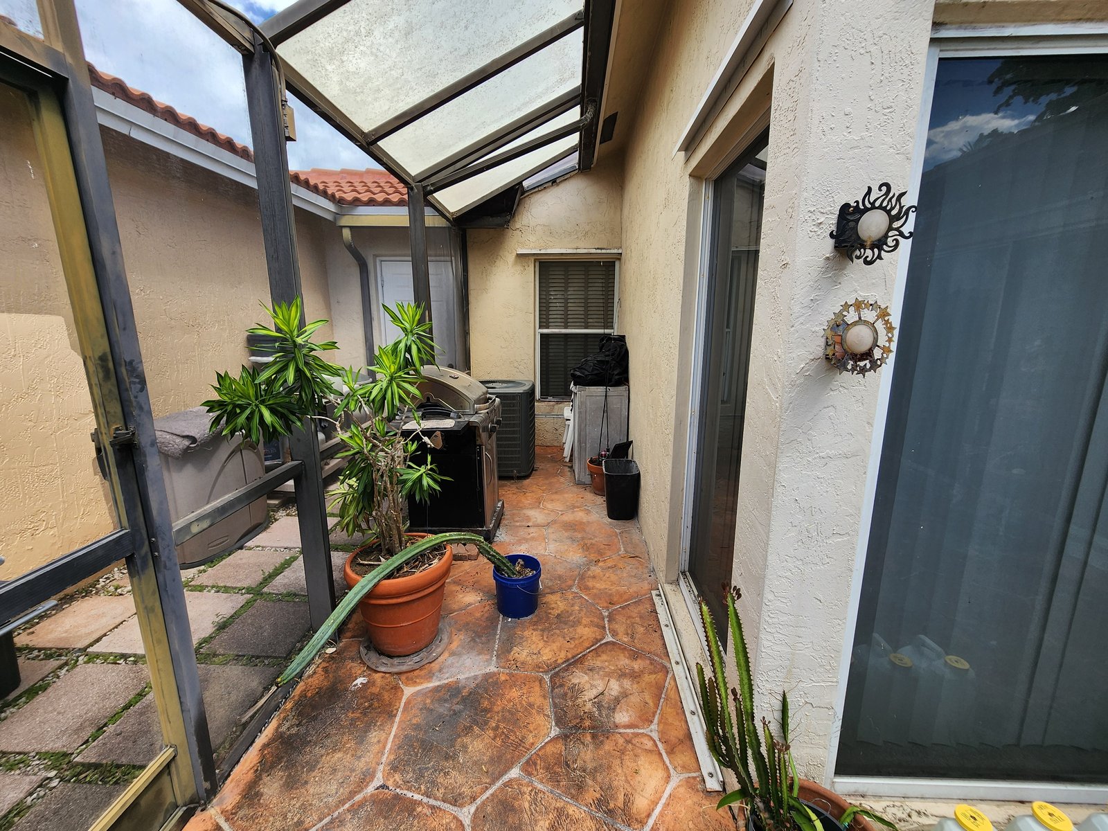 986 SW 180th Ter — Along the patio to the yard