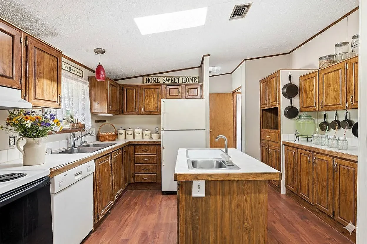 Kitchen, staged