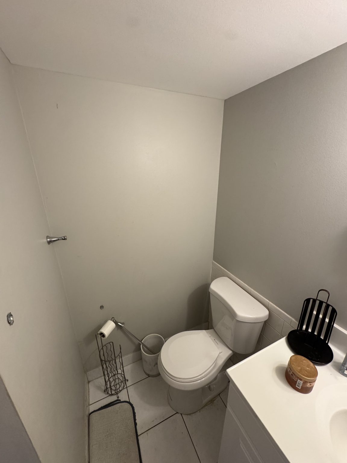 Half bath on the first floor