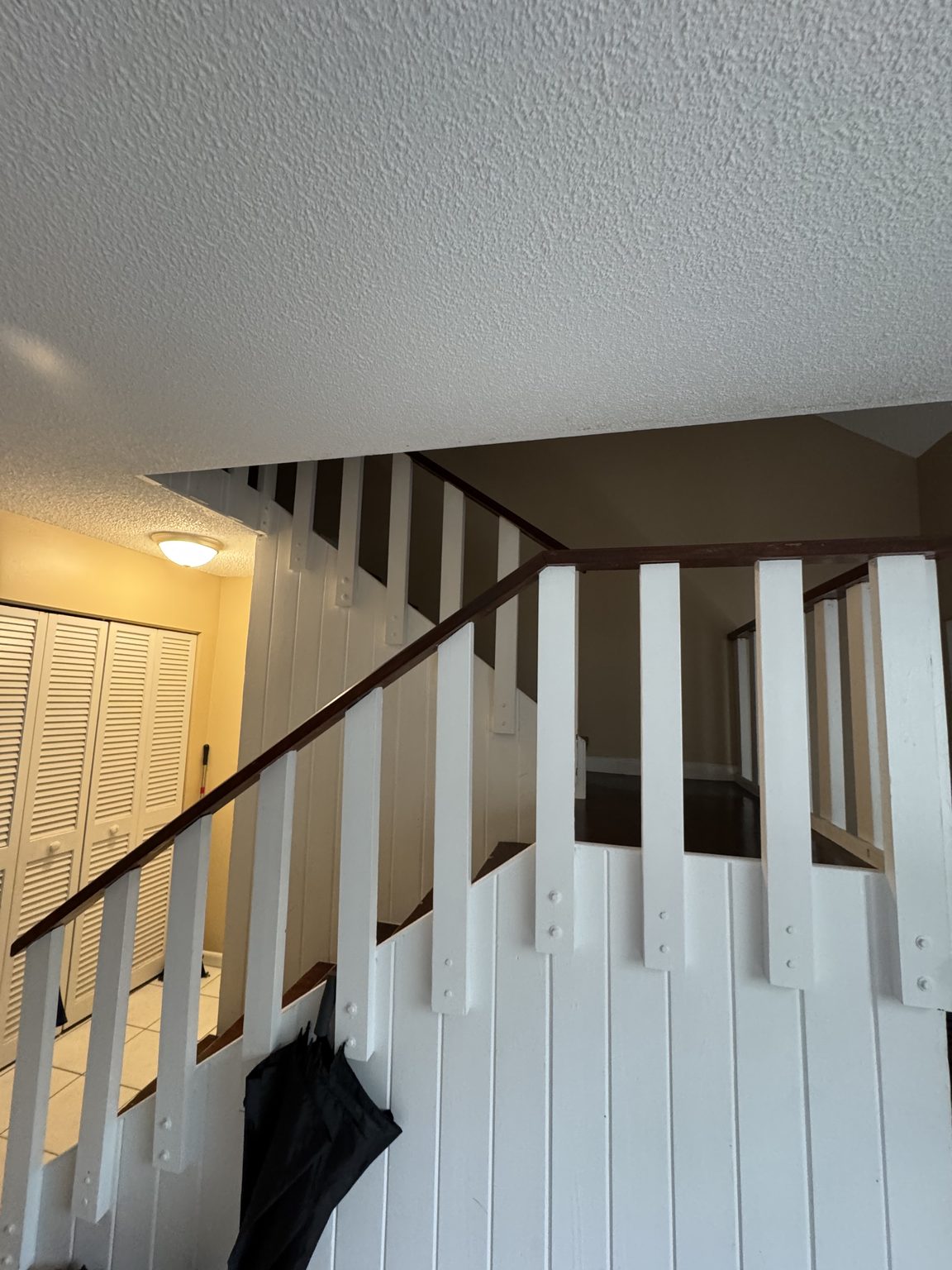 Stairs up to the bedrooms